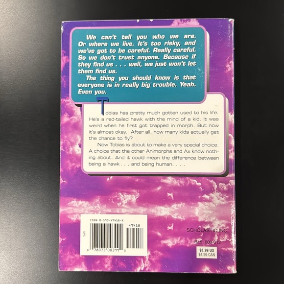 Animorphs #13: The Change by K. A. Applegate - Scholastic Paperback Novel - Picture 2 of 11